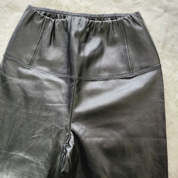 Aritzia Wilfred Free Daria Faux Leather High Waisted Leggings Black S - Picture 3 of 11